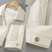Buddha Stones Vintage Lapel Design Buttons Men's Long Sleeve Jacket With Pockets - image 6