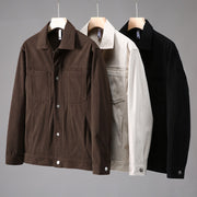 Buddha Stones Vintage Lapel Design Buttons Men's Long Sleeve Jacket With Pockets - image 10