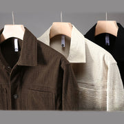 Buddha Stones Vintage Lapel Design Buttons Men's Long Sleeve Jacket With Pockets - image 11