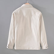 Buddha Stones Vintage Lapel Design Buttons Men's Long Sleeve Jacket With Pockets - image 2