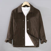 Buddha Stones Vintage Lapel Design Buttons Men's Long Sleeve Jacket With Pockets - SaddleBrown - US/UK/AU42，EU52 (3XL) - image 9