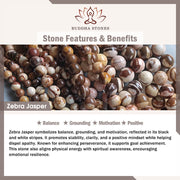 Buddha Stones Zebra Jasper Agate Bead Positive Bracelet - image 8