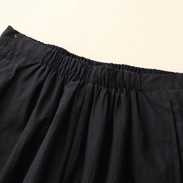 Buddha Stones Casual Simple Design Women's Cotton Harem Pants With Pockets - image 2