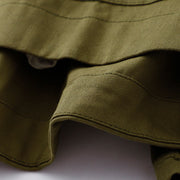 Buddha Stones Solid Color Long Sleeve Women's Cotton Jacket With Pockets - image 22