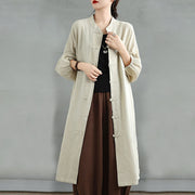 Buddha Stones Casual Frog-button Women's Cotton Linen Coat With Pockets - image 21