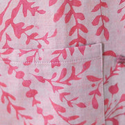 Buddha Stones Frog-button Vine Leaves Women's Cotton Linen Coat With Pockets - image 13