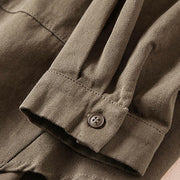 Buddha Stones Fall Irregular Design Long Sleeve Women's Cotton Linen Lapel Jacket With Pockets - image 20