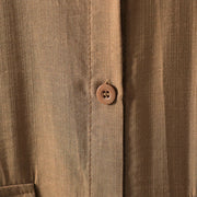 Buddha Stones Plain Buttons Women's Cotton Coat With Pockets - image 8