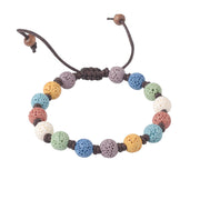 Buddha Stones Colorful Lava Rock Support Bracelet - image 4