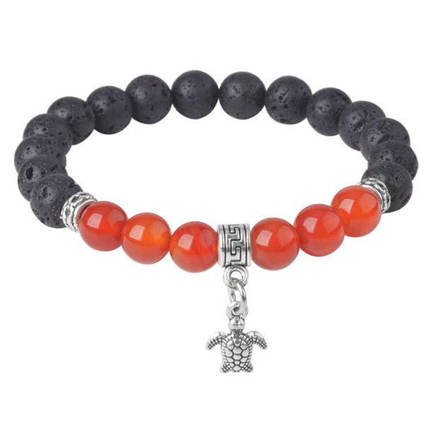 FREE Today: Support Healing Black Lava Rock Crystal Beads Animal Pattern Bracelet - image 16