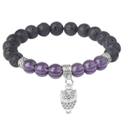 FREE Today: Support Healing Black Lava Rock Crystal Beads Animal Pattern Bracelet - Owl Pattern (Wrist Circumference: 15-17cm) - image 18