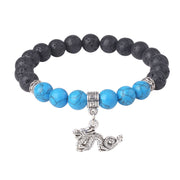 FREE Today: Support Healing Black Lava Rock Crystal Beads Animal Pattern Bracelet - image 24