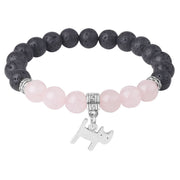 FREE Today: Support Healing Black Lava Rock Crystal Beads Animal Pattern Bracelet - image 28