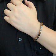 Buddha Stones Cute Bone Pattern Tiger Eye Courage Beads Bracelet - image 9