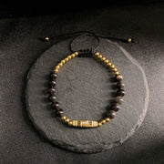 Buddha Stones Cute Bone Pattern Tiger Eye Courage Beads Bracelet - image 8