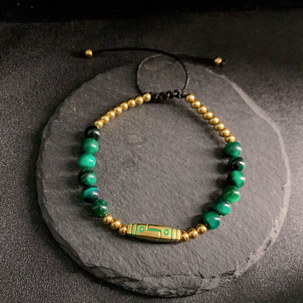 Buddha Stones Cute Bone Pattern Tiger Eye Courage Beads Bracelet - image 12