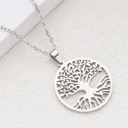 Buddha Stones The Tree Of Life Titanium Steel Enlightenment Necklace Pendant - image 10
