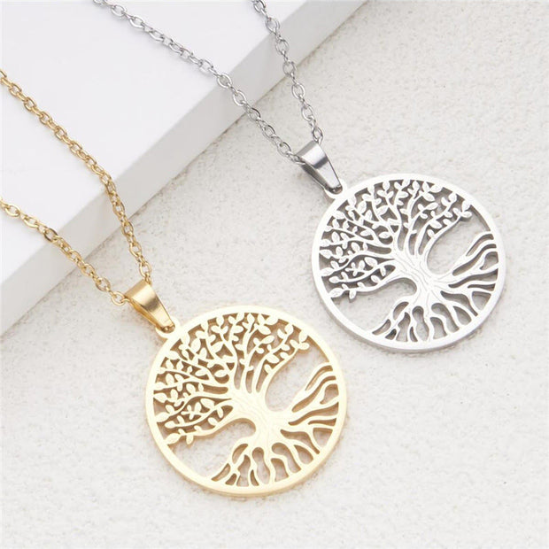 FREE Today: Unity and Enlightenment The Tree Of Life Titanium Steel Necklace Pendant - image 13