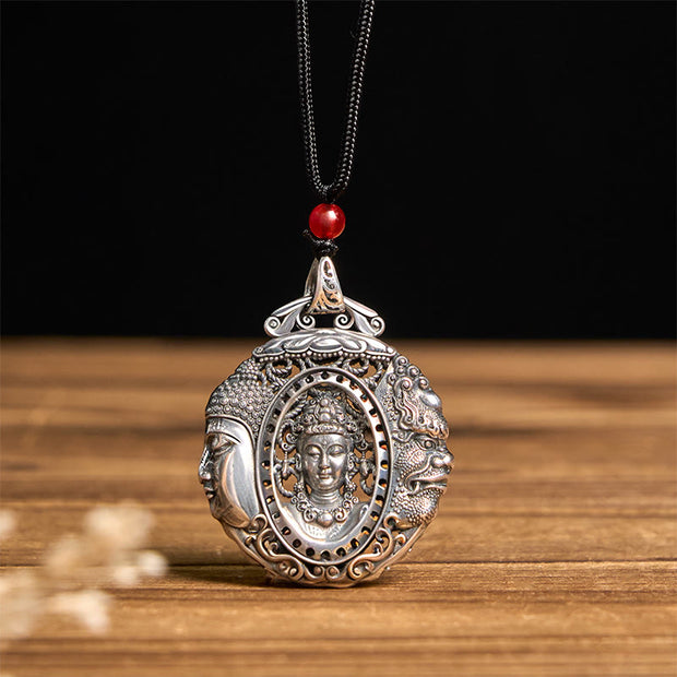 FREE Today: Serenity and Balance Copper Buddha Devil Pattern Pendant Necklace - image 9