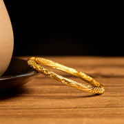 FREE Today: Wealth Healing Hollow Universe Circle Design Copper Plated Gold Bracelet Bangle - image 4