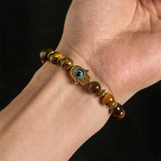 FREE Today: Courage and Protection Tiger Eye Beads Evil Eye Bracelet - image 4