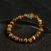 Buddha Stones "Wishing Courage and Protection" Tiger Eye Bracelet Includes Gift Message Card - image 8