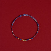 Buddha Stones Handmade Braided Red String Copper Coins Luck Bracelet - image 9