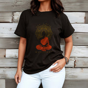 Buddha Stones Casual Meditative Buddha Mandala Pattern Cotton Tee T-Shirt - image 4