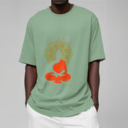 Buddha Stones Casual Meditative Buddha Mandala Pattern Cotton Tee T-Shirt - image 16