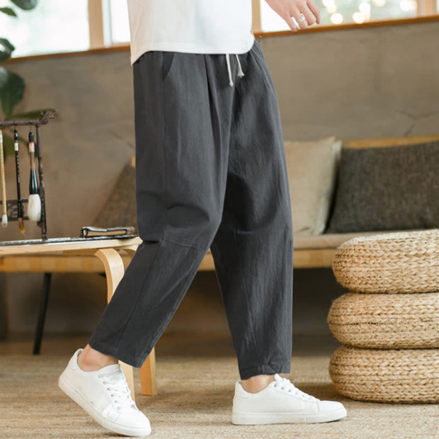 Buddha Stones Summer Men's Cotton Pants With Pockets - image 20