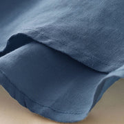 Buddha Stones Casual Women's V-neck Three Quarter Sleeve Design Plain Cotton Linen Shirt - image 8