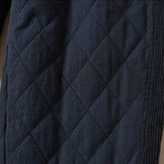 Buddha Stones Diamond Quilted Design Thermal Fleece-Lined Women's Harem Cotton Pants With Pockets - image 6
