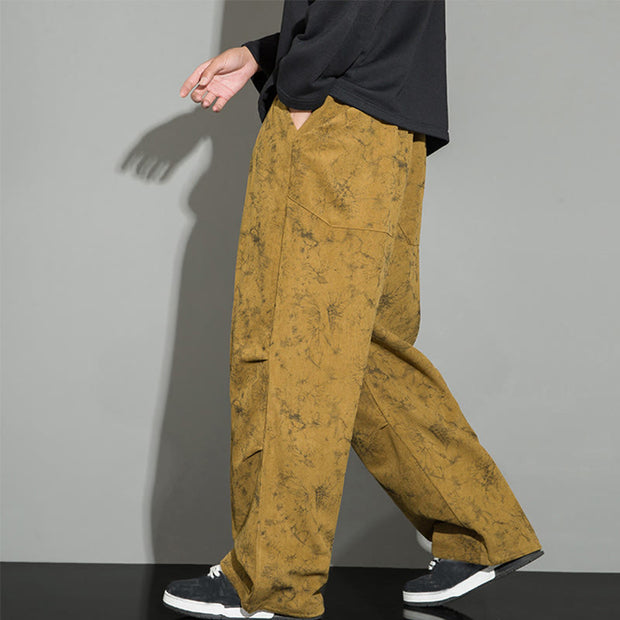 Buddha Stones Casual Vintage Camo Pattern Drawstring Men's Pants With Pockets - image 27