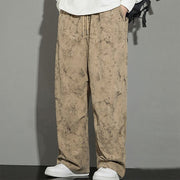 Buddha Stones Casual Vintage Camo Pattern Drawstring Men's Pants With Pockets - image 14
