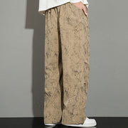 Buddha Stones Casual Vintage Camo Pattern Drawstring Men's Pants With Pockets - image 20