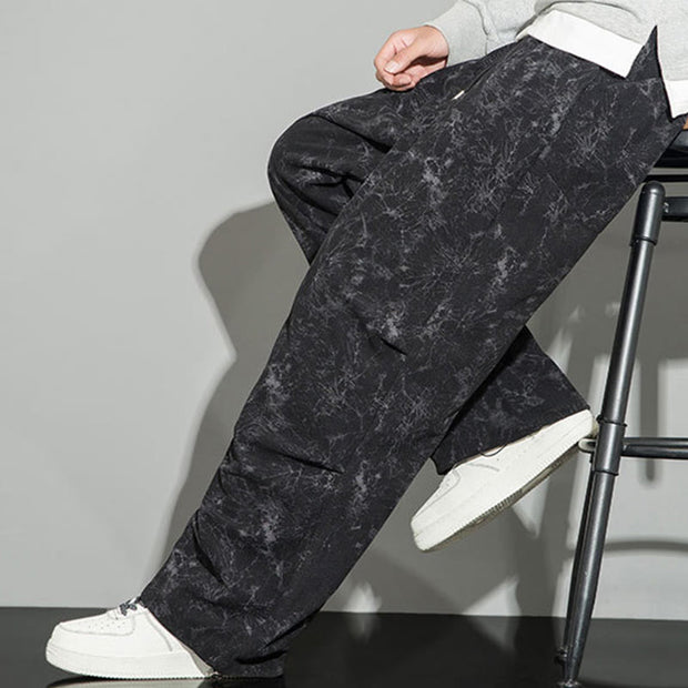 Buddha Stones Casual Vintage Camo Pattern Drawstring Men's Pants With Pockets - image 10