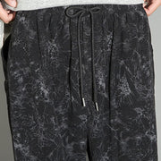 Buddha Stones Casual Vintage Camo Pattern Drawstring Men's Pants With Pockets - image 12