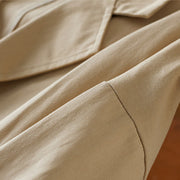 Buddha Stones Plain Button Women's Cotton Suit Jacket With Pockets - image 8