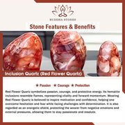 Buddha Stones 925 Sterling Silver Cat Head Natural Red Flower Quartz Protection Necklace Pendant - image 6