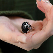 Buddha Stones Copper Rose Flower Adjustable Self Care Ring - image 3