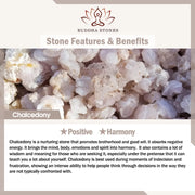 Buddha Stones White Cat Natural White Chalcedony Bead Positive Bracelet - image 9
