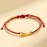 FREE Today: Prosperity and Protection 999 Sterling Silver Lucky Koi Fish Rope Bracelet - Dark Red Rope(Wrist Circumference: 15-19cm) - image 12