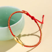 FREE Today: Prosperity and Protection 999 Sterling Silver Lucky Koi Fish Rope Bracelet - image 3