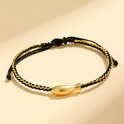 FREE Today: Prosperity and Protection 999 Sterling Silver Lucky Koi Fish Rope Bracelet - Black Rope(Wrist Circumference: 15-19cm) - image 10
