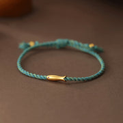 FREE Today: Prosperity and Luck Copper Lucky Koi Fish Rope Bracelet - Blue Rope(Wrist Circumference: 15-19cm) - image 0