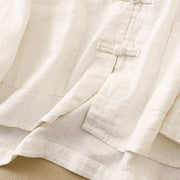 Buddha Stones Literary Artistic Chinese Knot Button Casual Cotton Linen Clothing - image 23