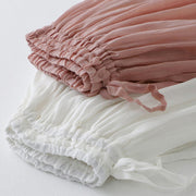 Buddha Stones Solid Lace Elastic Waist Cotton Women's Skirt - image 20