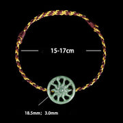 Buddha Stones Jade Sun Braided Rope Abundance Bracelet - image 6