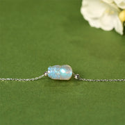 Buddha Stones 925 Sterling Silver Pixiu Moonstone Healing Bracelet - image 2