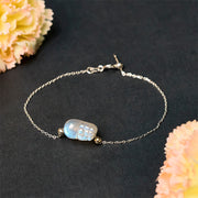 Buddha Stones 925 Sterling Silver Pixiu Moonstone Healing Bracelet - image 3